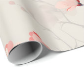 Kirschblüten-Blüten Geschenkpapier (Rolleneckpunkt)