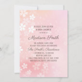 Kirschblüten Blütendusche Einladung (Vorderseite)