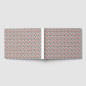 Kirschblüten-Botanikmuster | Rote Blüten Gästebuch (Voll)