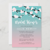 Kirschblüten-Brautparty Einladung (Vorderseite)