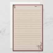 Kirschblüten Briefpapier (Vorne/Hinten)