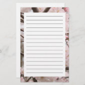Kirschblüten-Briefpapier Briefpapier (Vorne/Hinten)