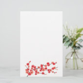Kirschblüten-Briefpapier Briefpapier (Stehend Vorderseite)