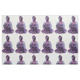 Kirschblüten-Buddha-Gewebe Stoff