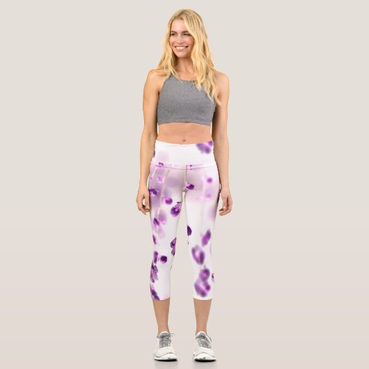 Kirschblüten Capri Leggings (Vorderseite)