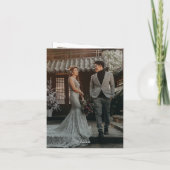 Kirschblüten & Chinesische Hochzeit mit doppeltem Dankeskarte (Rückseite)