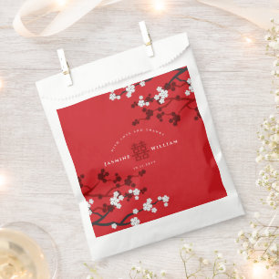 Kirschblüten & Chinesische Hochzeit mit doppeltem Geschenktütchen