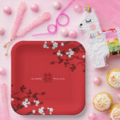Kirschblüten & Chinesische Hochzeit mit doppeltem Pappteller (Party)