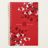 Kirschblüten & Chinesische Hochzeit mit doppeltem  Planer (Vorderseite)