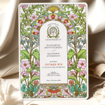 Kirschblüten & Cornblumen Jugendstil-Hochzeit