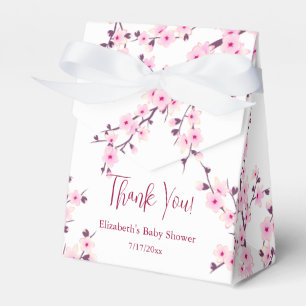 Kirschblüten-Dankeschön-Baby-Shower  Geschenkschachtel
