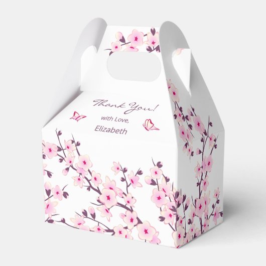 Kirschblüten-Dankeschön-Box Geschenkschachtel (Vorderseite)