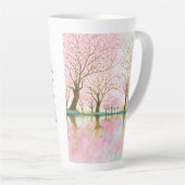 Kirschblüten der Liebe - Muttertag Milchtasse (Rechte Ecke)