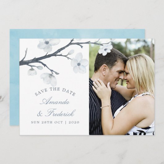 Kirschblüten, die das Datum speichern Save The Date (Vorne/Hinten)