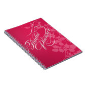 Kirschblüten, die Planer fuschia | Rosa Wedding Notizblock (Rechte Seite)