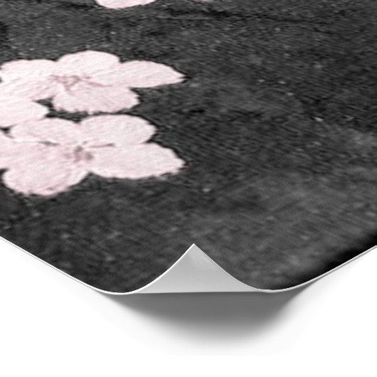 Kirschblüten drucken poster (Ecke)