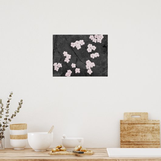 Kirschblüten drucken poster (Küche)