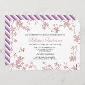 Kirschblüten - Einladung zur Brautdusche (Vorne/Hinten)