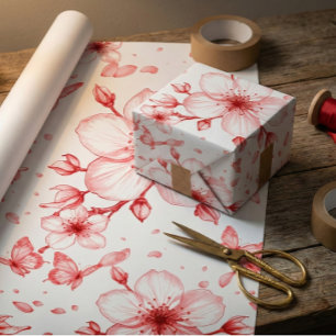 Kirschblüten-Eleganz Geschenkpapier