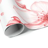 Kirschblüten-Eleganz Geschenkpapier (Rolleneckpunkt)