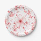 Kirschblüten-Eleganz Pappteller (Vorderseite)