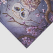 Kirschblüten-Eule Seidenpapier (Ausschnitt)