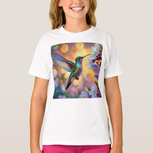 Kirschblüten-Fantasie-Kolibri T-Shirt