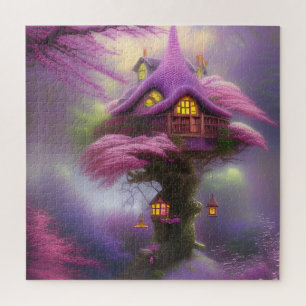 Kirschblüten-Feenhäuschen Fantasie Puzzle