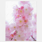 Kirschblüten-Fleece-Decke Fleecedecke (Vorderseite)
