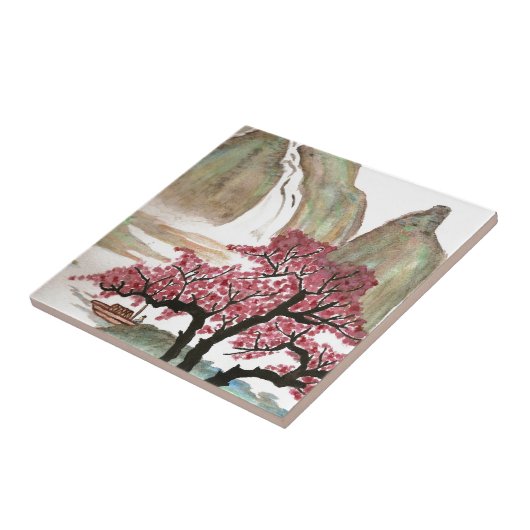 Kirschblüten Fliese (Seite)