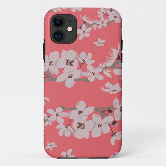 Kirschblüten Floating-Blume Case-Mate iPhone Hülle (Rückseite)