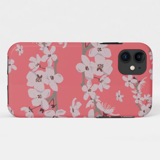 Kirschblüten Floating-Blume Case-Mate iPhone Hülle (Rückseite (Horizontal))