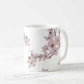 Kirschblüten Floating-Blume Kaffeetasse (VorderseiteRechts)