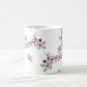 Kirschblüten Floating-Blume Kaffeetasse (Mittel)