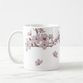 Kirschblüten Floating-Blume Kaffeetasse (Links)