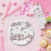 Kirschblüten Floating-Blume Pappteller (Party)