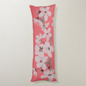 Kirschblüten Floating-Blume Seitenschläferkissen (Rückseite (Vertikal))