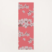 Kirschblüten Floating-Blume Yogamatte (Vorderseite)
