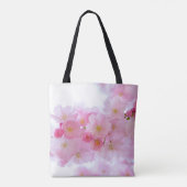 Kirschblüten Florales Rosa Tasche (Rückseite)
