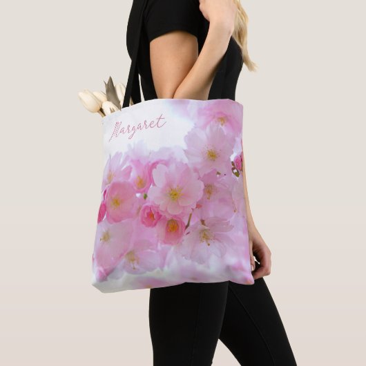 Kirschblüten Florales Rosa Tasche (Von Nahem)