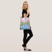 Kirschblüten-Fluss-Abenteuer Tasche (Am Model)