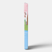 Kirschblüten Flusslandschaft iPhone-Hülle Case-Mate iPhone Hülle (Rückseite / Links)