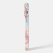 Kirschblüten flüstern vom Frühling iPhone Hülle (Linke Seite)