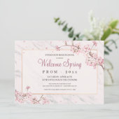 Kirschblüten Frame Prom Einladung (Stehend Vorderseite)
