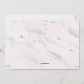 Kirschblüten Frame Prom Einladung (Rückseite)