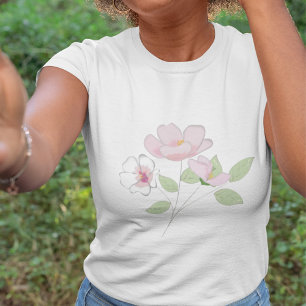Kirschblüten Frauen Basic T-Shirt