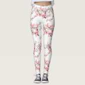 Kirschblüten Frühlingsblüten Leggings (Vorderseite)
