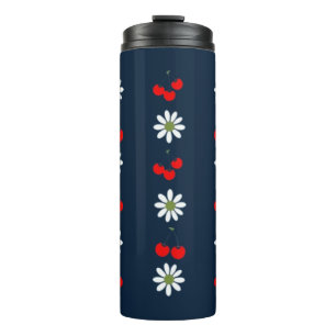 Kirschblüten & Gänseblümchen Thermosbecher