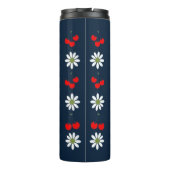 Kirschblüten & Gänseblümchen Thermosbecher (Rückseite)