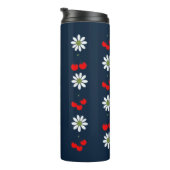 Kirschblüten & Gänseblümchen Thermosbecher (Nach rechts gedreht)